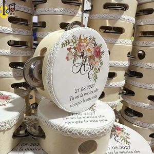 Nhỏ Nhỏ Bộ Gõ Giáo Dục Tay Trống Nhạc Cụ Đám Cưới Trống Trống Trống 4 Inch Đồ Chơi Giá Wed Trống Giá - Product Image 4