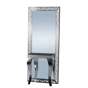 Penjualan Terbaik Stasiun Penata Cermin Salon Mewah Lampu Led Stasiun Cermin untuk Dekorasi Salon