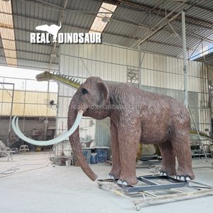 Modèle <span class=keywords><strong>de</strong></span> mammouth grandeur nature, animal <span class=keywords><strong>de</strong></span> l'âge <span class=keywords><strong>de</strong></span> glace, animal animatronique personnalisé, statue en acier métallique <span class=keywords><strong>pour</strong></span> intérieur et extérieur - Product Image 3