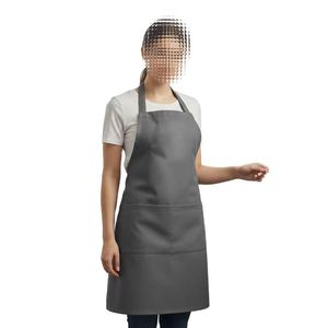 <span class=keywords><strong>Delantal</strong></span> de Trabajo Ajustable de <span class=keywords><strong>Gabardina</strong></span> Resistente, Color Gris, de Algodón, para Restaurante, Panadería, Manualidades - Product Image 2