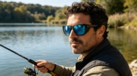 Gafas de Sol Polarizadas TR90 para Pesca con Protectores Laterales Extraíbles - Gafas Deportivas para Exteriores Ultraligeras y Resistentes al Viento