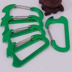 Porte-clés décapsuleur mousqueton en aluminium avec logo personnalisé pour activités promotionnelles - Product Image 4