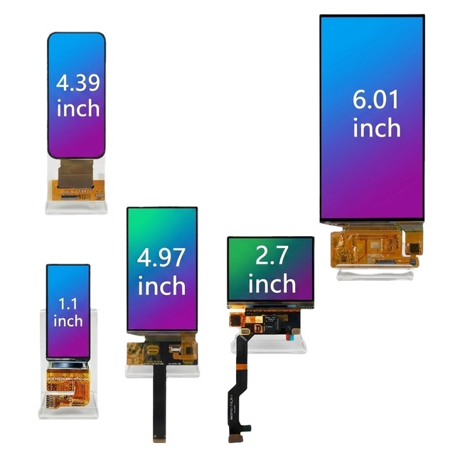 LXC High Resolution High Brightness 120HZ AMOLED Display 1.1" 1.43'' 1.78'' 3.5" 5.5" 6.67" 7" 8" Inch OLED Screen Panel MIPI
