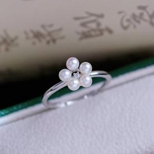 10509 DIY Porte-bijoux en argent fin, argent S925, anneau vide style nœud avec perles rondes de 9-12 mm, accessoires perle - Product Image 1