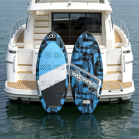 Vente directe : Planche de wakesurf 49 pouces pour débutants, avec noyau EPS, en fibre de verre, pour le surf