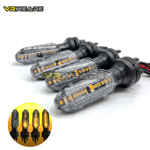 <span class=keywords><strong>Clignotant</strong></span> LED jaune Maildsail pour motos Suzuki, <span class=keywords><strong>Kawasaki</strong></span>, Yamaha – Système de positionnement avant pour mini-motos 12V en métal (3 unités) - Product Image 5