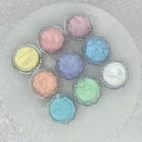 2 pots/ensemble Poudre à ongles Chrome Rose Argentée Effet Sirène Aurore, Pigment Miroir Nacré Irisé, Paillettes Holographiques pour Décoration de Manucure