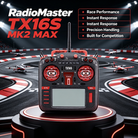 Radiomaster TX16S Mark II MAX RED ELRS 2.4GHz 16CH 4.3" IPS Touch Hall Gimbal RC Control Remoto para Dron FPV