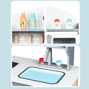 Per bambini finti Set da <span class=keywords><strong>cucina</strong></span>-grande <span class=keywords><strong>cucina</strong></span> giocattolo personalizzabile in legno stoviglie e stufa giocattolo - Product Image 5