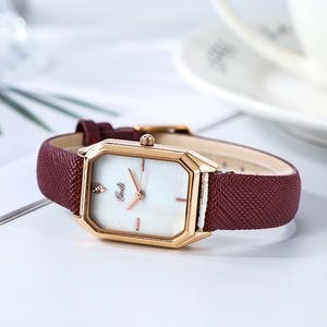 Nuevo reloj de pulsera para mujer, correa de cuero cuadrada, moderno, a la moda, resistente al agua, reloj de cuarzo informal - Product Image 2