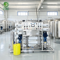 Équipement d'osmose inverse à double étage, capacité de production personnalisée, élimine les métaux lourds, les bactéries et les impuretés
