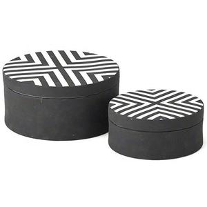 Cajas Decorativas con Patrones de Escaleras de Resina, Caja de Joyería con Incrustaciones de Resina - Product Image 3