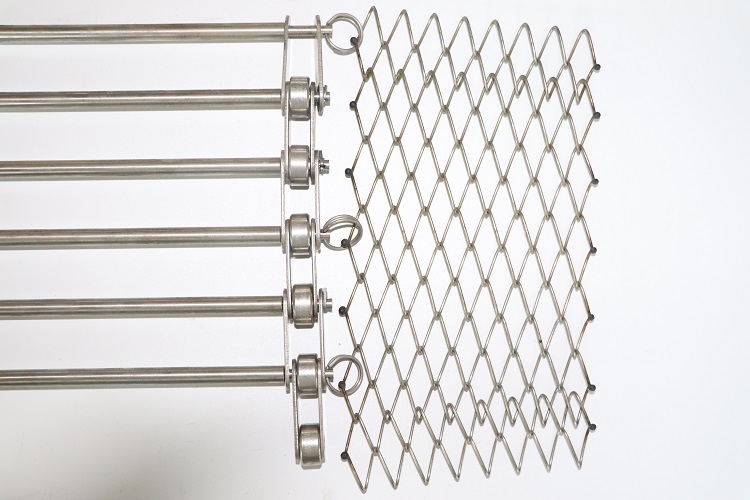 OEM SS304 Wire Stainless Steel Mesh Belt Conveyor