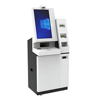 Kios Layar Sentuh Berdiri Sendiri dengan Printer, Pembaca Kartu, dan Kamera Terintegrasi untuk Gedung Pemerintahan, Rumah Sakit, dan Bank