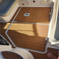 Tapis de sol en mousse EVA imitation teck pour plateforme de bain et cockpit de bateau, style SeaDek MarineMat, auto-adhésif, pour Chaparral 270 Signature 2005