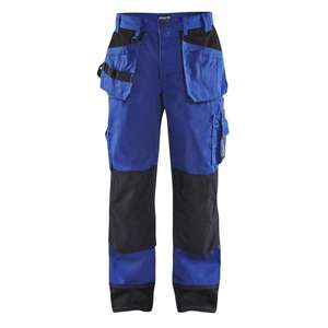 BLAKLADER - 150318608599D104 Pantalon d'artisan avec poches genouillères bleu bleuet/noir-PANTALON DE TRAVAIL EAN 7330509264515 - Product Image 1