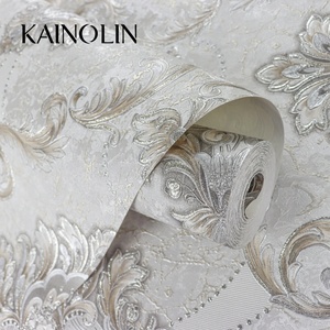 <span class=keywords><strong>Papier</strong></span> <span class=keywords><strong>peint</strong></span> <span class=keywords><strong>baroque</strong></span> damassé victorien 3D blanc et or, texturé, anti-moisissure, pour salon, cuisine, chambre, école, hôtel - Product Image 2