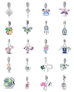 Abalorios Colgantes con Número de <span class=keywords><strong>Cumpleaños</strong></span> en Forma de Corazón, de Plata de Ley 925 Bañada en Plata con Zirconia, para Pulseras DIY - Unisex, para Mujer y Hombre - Product Image 3