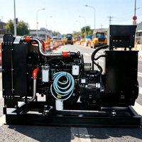 Générateur diesel puissant Weichai 30kW-200kW, type ouvert, triphasé 380V, refroidi par eau, groupe électrogène industriel