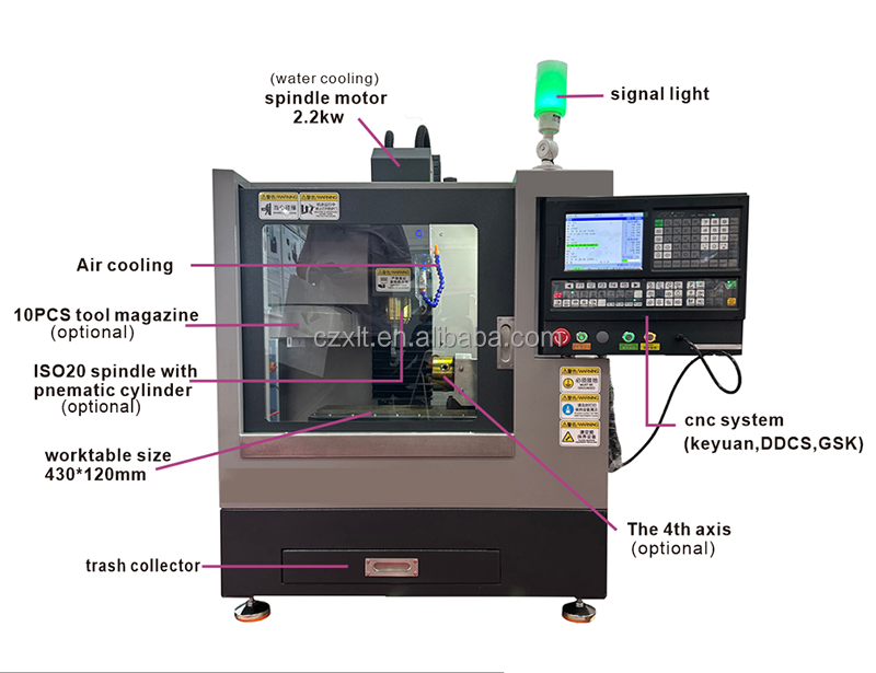 ちゃる様 XH7115B Mini CNC Milling Machine - Precision and Efficiency