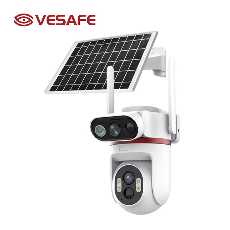 VESAFE 6MP полноцветная видео водонепроницаемый домашний UBOX монитор 4G уличная Солнечная камера видеонаблюдения с сигнализацией движения