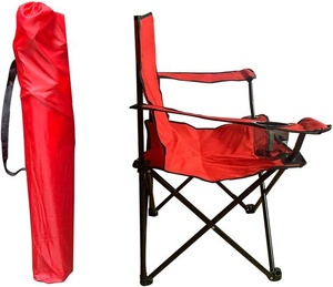 WOQI Logo personnalisable 600d <span class=keywords><strong>Camping</strong></span> Picnic Fish Chair Chaise de plage réglable avec porte-gobelet et accoudoir Chaise de randonnée bon marché - Product Image 2