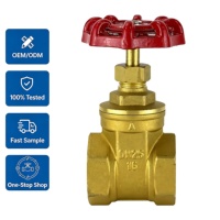 Vanne à opercule à ouverture totale NRS en laiton avec filetage interne BSP et revêtement anti-usure pour eau potable