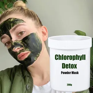 200G Spa Detox Masker Poeder Natuurlijke Organische Ultra Chlorofyl Detox Masker Diepe Reiniging Behandeling Zachte Exfoliant Masker