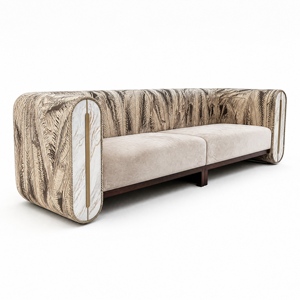 Sofá Compacto de Tela JM de 2 Plazas 2100x880x800mm |   Uso en Salas de Estar de Apartamentos Pequeños |   Personalizable por OEM |   Apto para espacios pequeños - Product Image 1