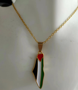 Nuevo Collar con Colgante <span class=keywords><strong>de</strong></span> Mapa <span class=keywords><strong>de</strong></span> Israel, Bandera Palestina, Joyería Triangular, Cadena <span class=keywords><strong>de</strong></span> Aleación <span class=keywords><strong>de</strong></span> Cobre Individual, Chapado en <span class=keywords><strong>Oro</strong></span> <span class=keywords><strong>de</strong></span> 18K, Unisex - Product Image 6
