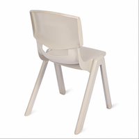 Chaise d'étudiant simple moderne pliable à hauteur réglable avec dossier, design élégant, chaise en plastique pour la maison, le bureau, la chambre à coucher, le salon