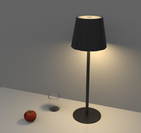 Lampe de table décorative LED sans fil à design plissé créatif, rechargeable par USB, pour restaurant, chambre et salon