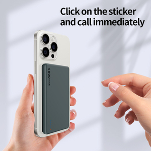 Nouveau <span class=keywords><strong>Powerbank</strong></span> portable sans fil magnétique ultra mince multifonction pour iphone Logo personnalisé 5000mah 15W chargeur rapide Qi2 - Product Image 4