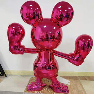 Sculpture grandeur nature Statue <span class=keywords><strong>de</strong></span> souris violette bizarre - Product Image 5