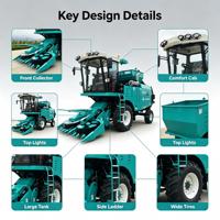 Machine de récolte et de pressage d'ensilage automatisée professionnelle à grande capacité, intégrée, autopropulsée, pour la coupe de maïs et de fourrage