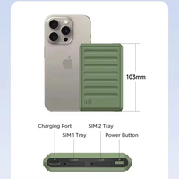 Adaptador de tarjeta SIM Unlov Dual Triple Multi para iPhone Active admite simultáneamente 4G Ikos Internet IKOS K7