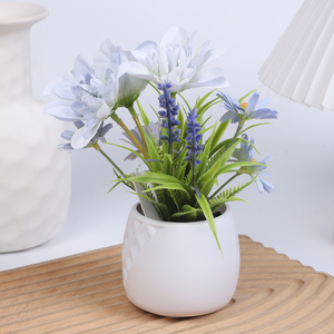 Fiori Artificiali Autunnali in Vaso, Sfondo con Fiori Artificiali, <span class=keywords><strong>Prato</strong></span> in Plastica, Fiori Artificiali da Esterno - Product Image 4