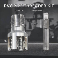 Kit de coupe-tuyaux en PVC, outil de coupe de tuyaux à 4 points, pour filetage interne et externe, pour conduites d'eau