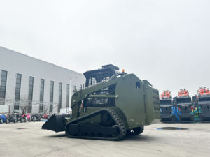 Бесплатная Доставка! Мини-погрузчик с бортовым поворотом HTS75, дизельный двигатель, небольшой гусеничный/колесный фронтальный погрузчик с ковшом - Product Image 3