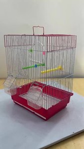 Gabbia per Uccelli in Metallo Pieghevole Fatta a Mano, Moderna e Compatta, con Vassoio in Plastica Solida per Pappagalli e Altri Uccelli - Product Image 6