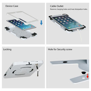 מחשב לוח נגד גניבה מחשב לעמוד מאובטח רצפת מתכת לעמוד עם תכונת נעילת מפתח - Product Image 4