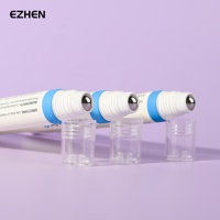 Tube souple personnalisé pour massage des yeux avec bille roulante en acier inoxydable pour la relaxation cutanée, emballage avec boîte extérieure