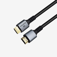 Câble HDMI Posh-Shine 8K/60Hz 48 Gbps plaqué or, double blindage, gaine PVC, 0,5m-3m pour HDTV, lecteur DVD, PS4, projecteur, moniteur