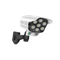 Lampe solaire à détecteur de mouvement 77LED étanche IP65 pour l'extérieur Lampes de jardin de rue Lampe de caméra virtuelle de sécurité/