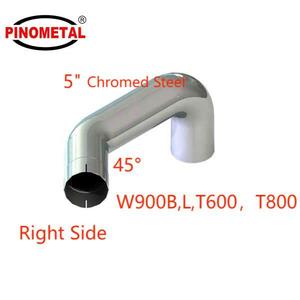 Kenworth Chrome 5 "khuỷu tay bên phải kenworth T800 <span class=keywords><strong>T600</strong></span> Muffler ống đầu vào - Product Image 2