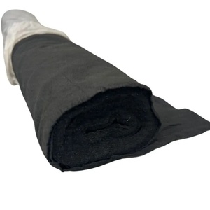 Toile géotextile en PP non tissé 400g, noire, haute résistance, protection de drainage, 25m x <span class=keywords><strong>2m</strong></span>, pour aménagement paysager, jardin, cour, agriculture - Product Image 2