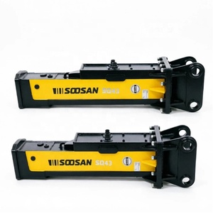 High Performance for SQ43 Box Hydraulic Breaker Rock Hammer for 5-12 Tons Excavator Stone Demolition Mining Work 379kg 1 Year - Product Image 1