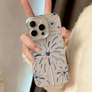 เคสโทรศัพท์รูปหัวใจรูปดอกไม้ไฟสำหรับ iPhone 16/17 Pro max/ 15/14โปร่งใสช่องว่างที่แม่นยำสำหรับ iPhone 12/13เคสนิ่ม - Product Image 4