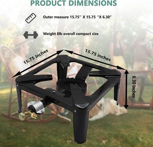 Mỹ gang Propane <span class=keywords><strong>Burner</strong></span> đung với Hàn ngọn đuốc áp lực cao Hose & điều chỉnh 8500 Wát - Product Image 5