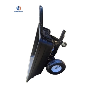 Due ruote in acciaio prato esterno in plastica facile da trasportare traino ribaltabile <span class=keywords><strong>dietro</strong></span> il rimorchio da giardino - Product Image 3